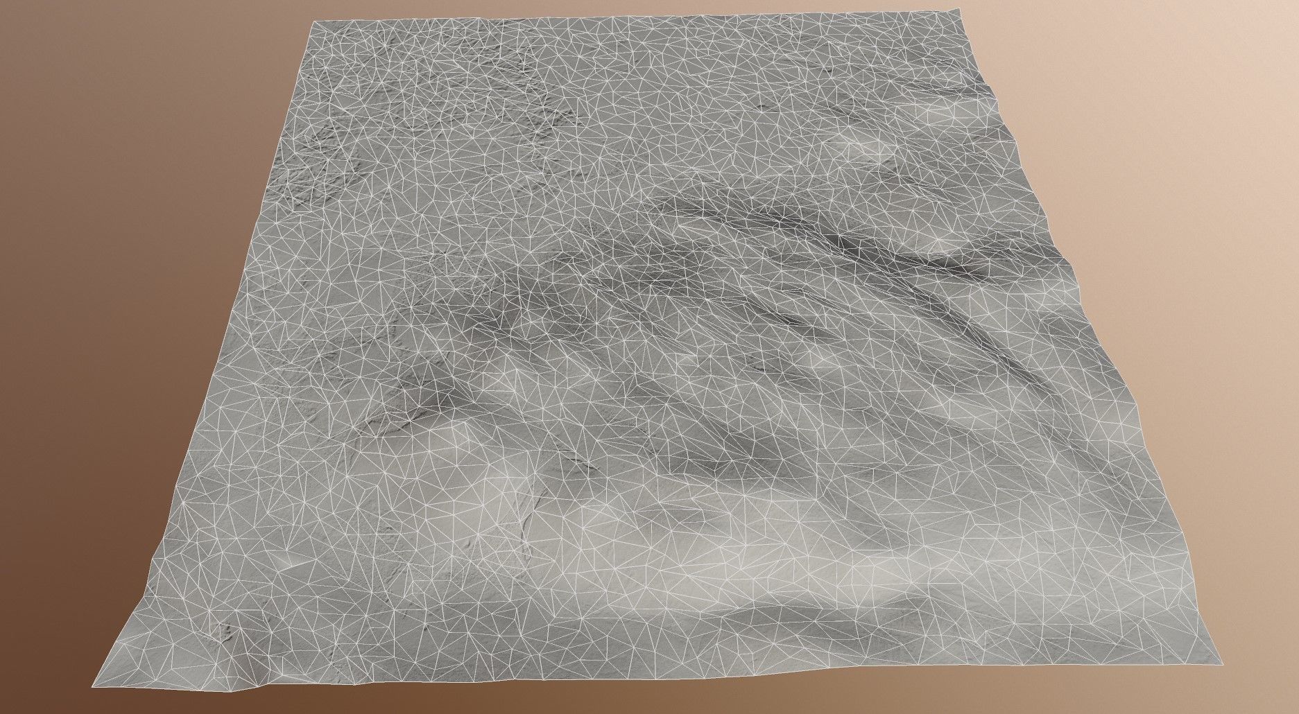 Desert Hills Surface Terrain Landscape Environment PBR 34 Low-poly 3D model_26