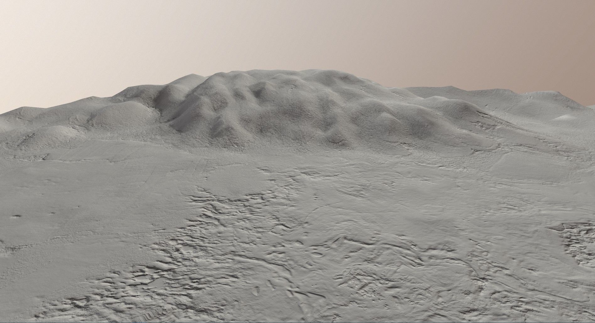 Desert Hills Surface Terrain Landscape Environment PBR 34 Low-poly 3D model_25