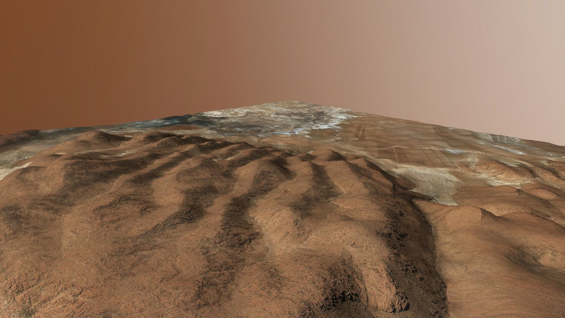 Desert Hills Surface Terrain Landscape Environment PBR 34 Low-poly 3D model_15