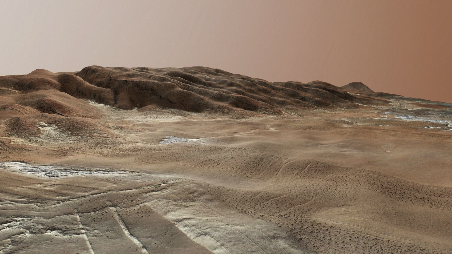 Desert Hills Surface Terrain Landscape Environment PBR 34 Low-poly 3D model_12