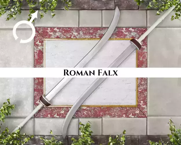 Ancient Roman Falx Low-poly 3D model