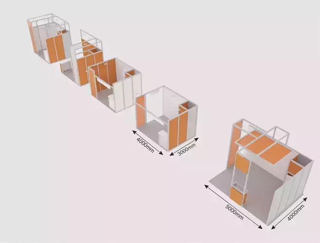 expo stands octanorm maxima 3D model