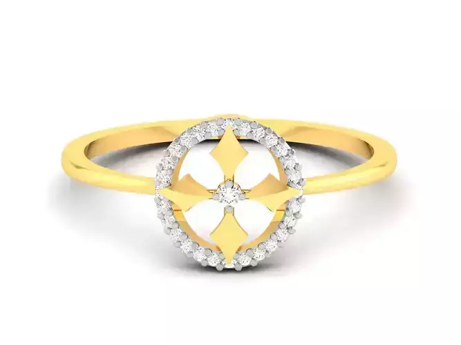 Women Band Ring 3dm render detail