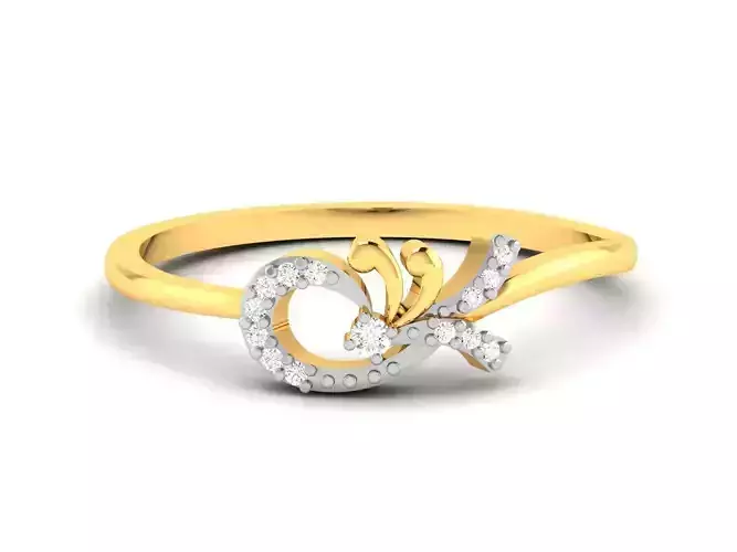 Women Band Ring 3dm render detail