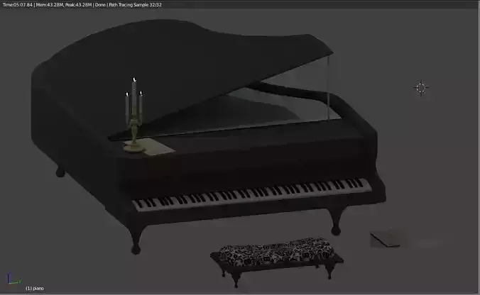 Grand Class Piano Set model