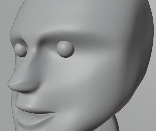 human face Free 3D model_3