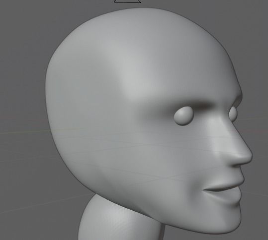 human face Free 3D model_1