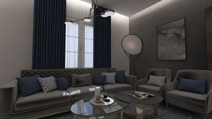 Reception Area and small bedroom Free 3D model
