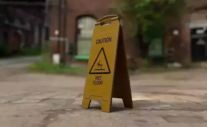 Wet Floor Caution Sign
