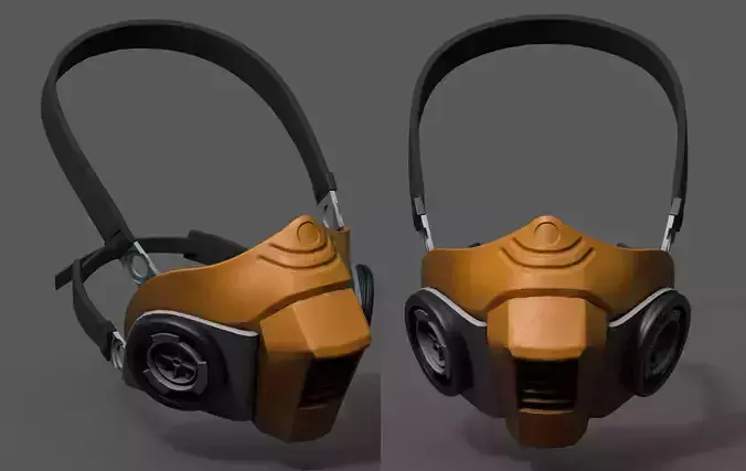 Gas mask helmet scifi fantasy space millitary protection 