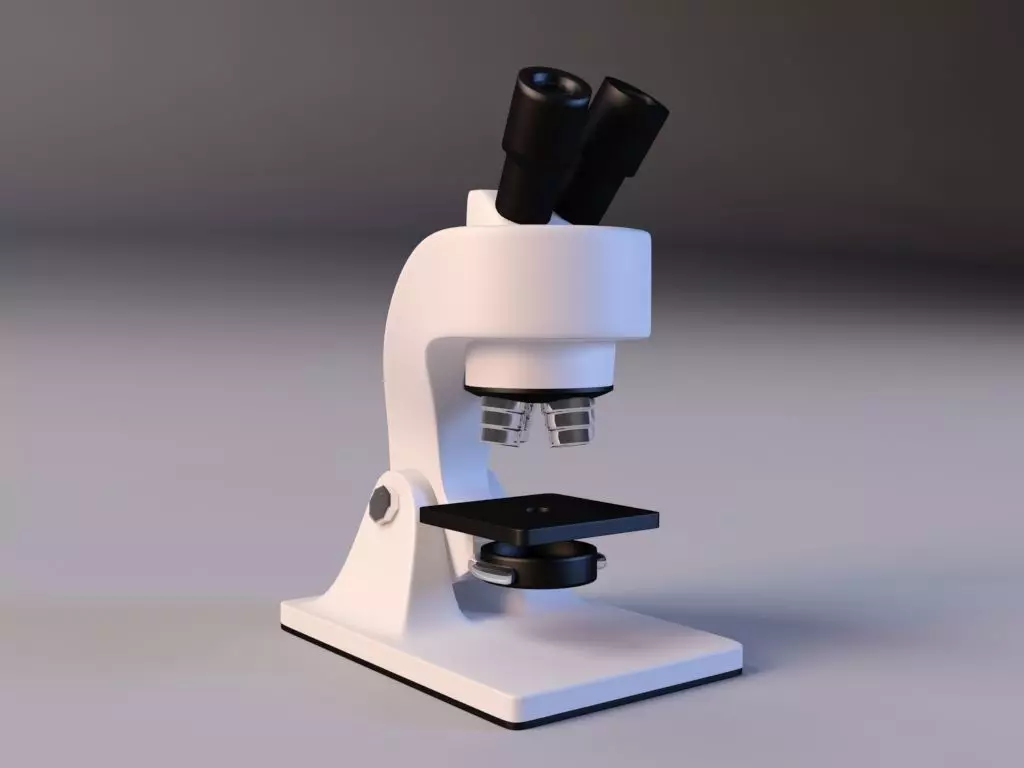 Cartoon Microscope 3D model_0