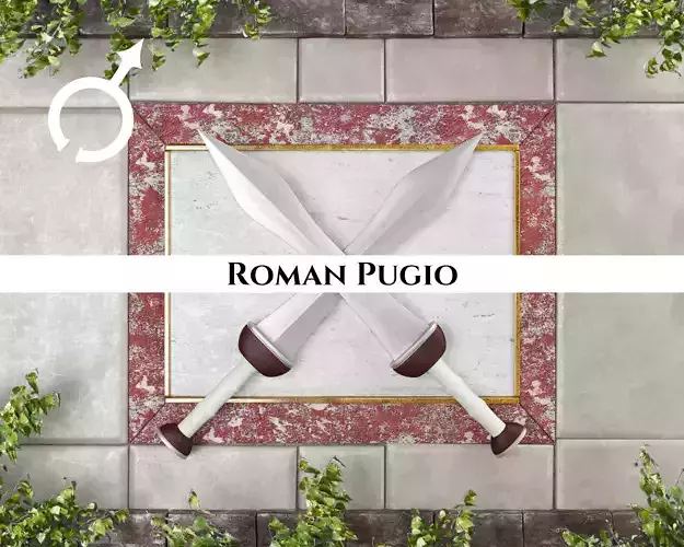 Ancient Roman Pugio Low-poly 3D model