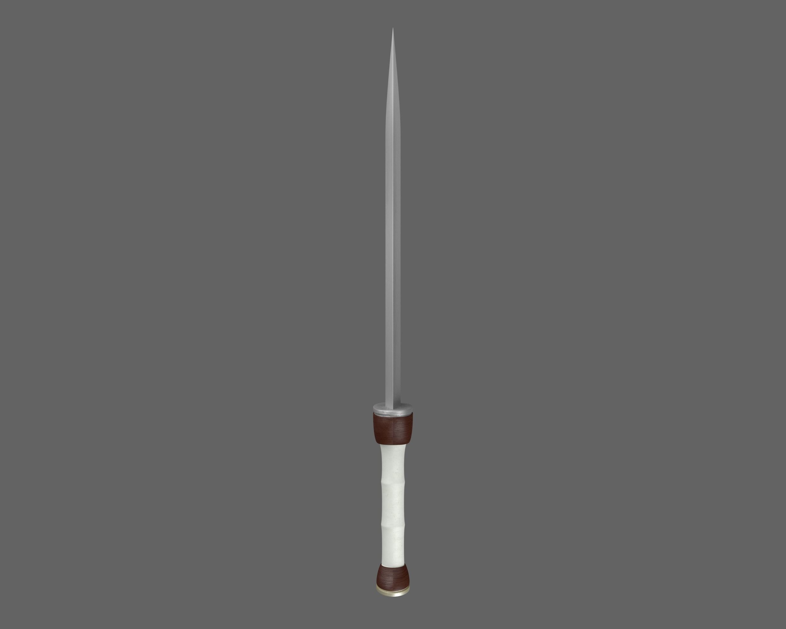 Ancient Roman Pugio Low-poly 3D model_8