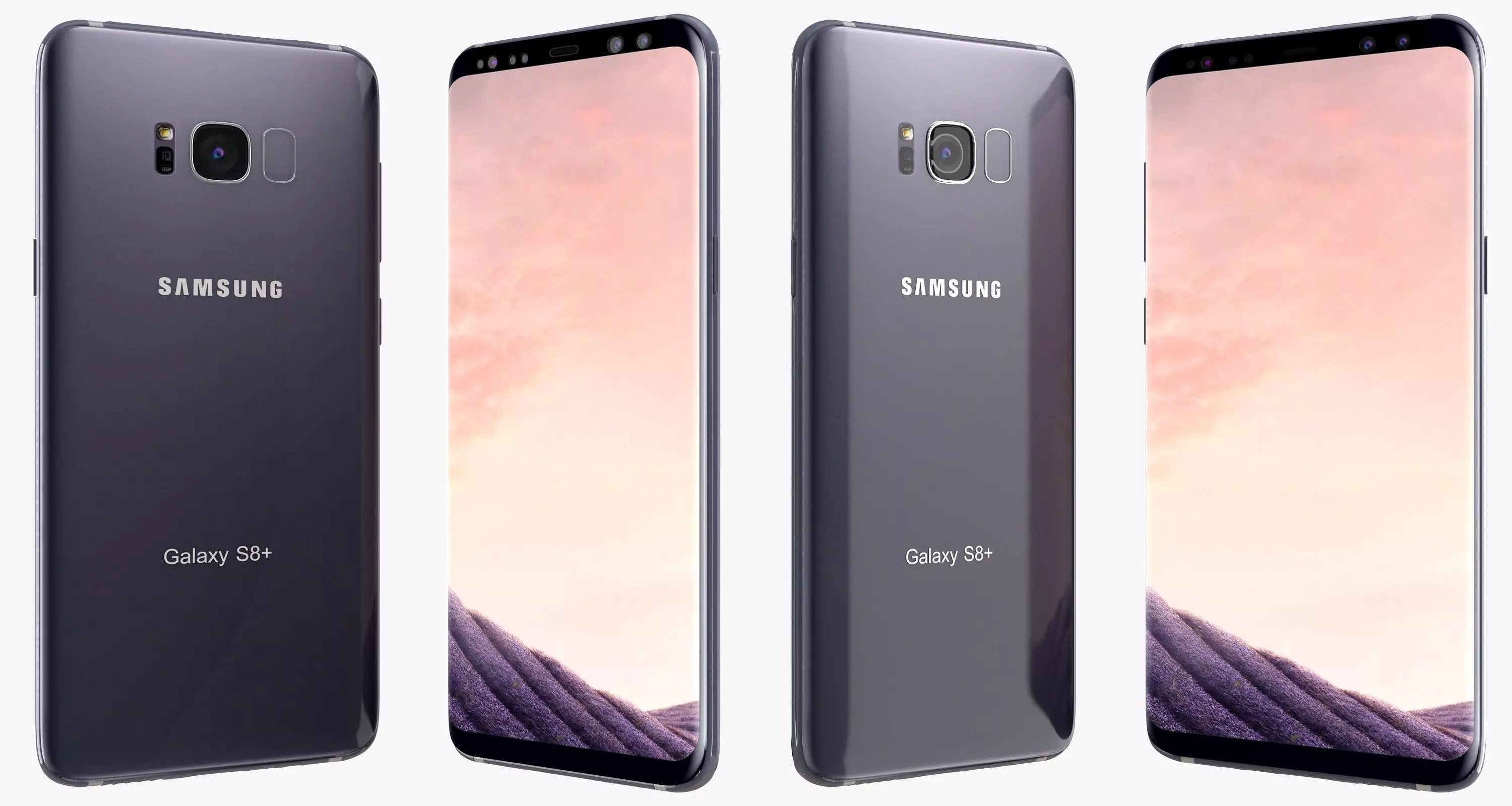 Samsung Galaxy S8 Orchid Gray 3D model