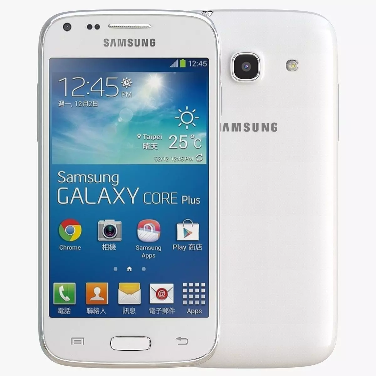 Samsung Galaxy Star 2 Plus White 3D model_0