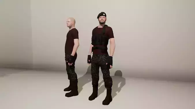 The Lieutenant two soldiers