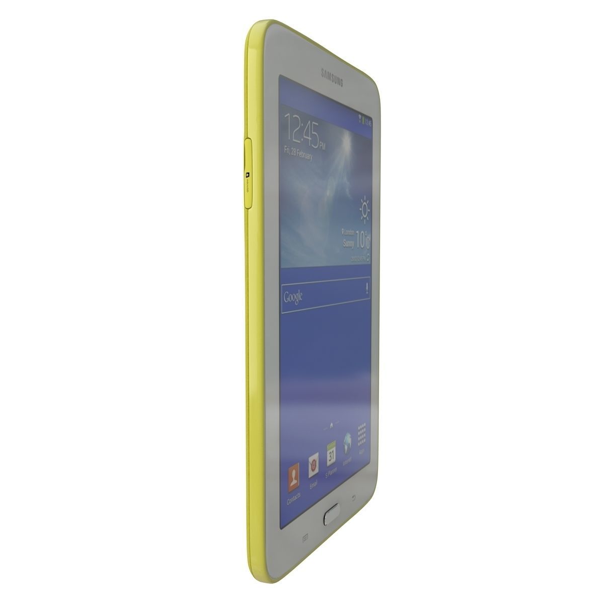 Samsung Galaxy Tab 3 Lite 7 0 3G Yellow 3D model_4
