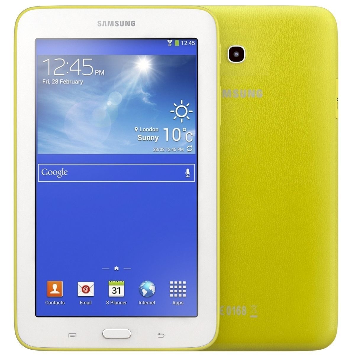 Samsung Galaxy Tab 3 Lite 7 0 3G Yellow 3D model_1
