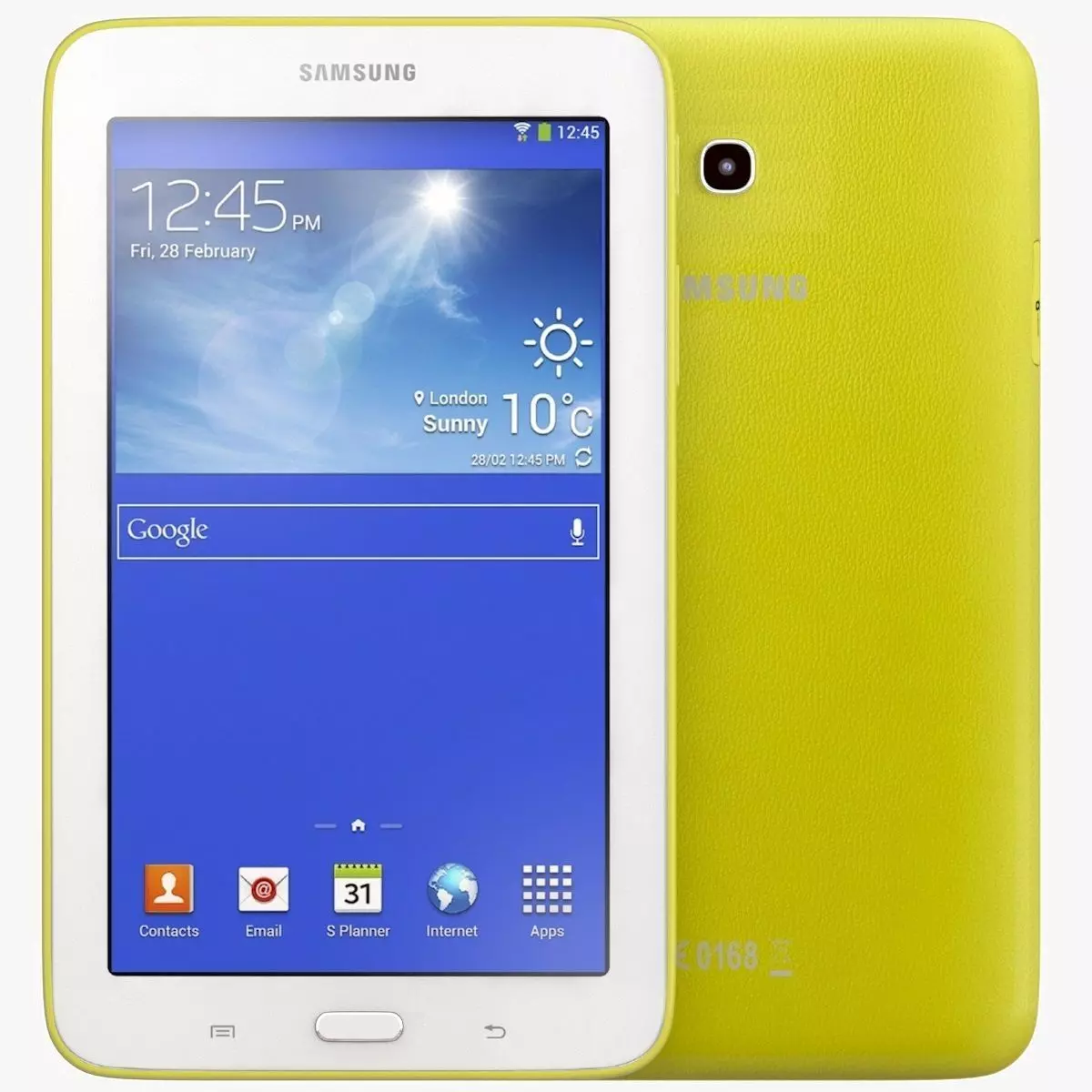 Samsung Galaxy Tab 3 Lite 7 0 3G Yellow 3D model_0