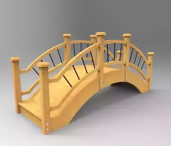 The Bridge wooden 3D model