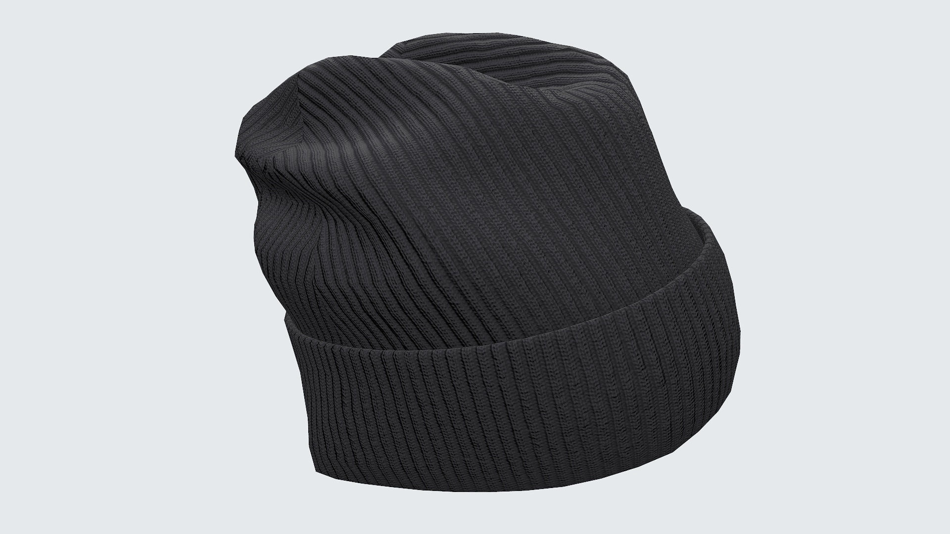 Beanie cap winter hat PBR game ready Low-poly 3D model_20