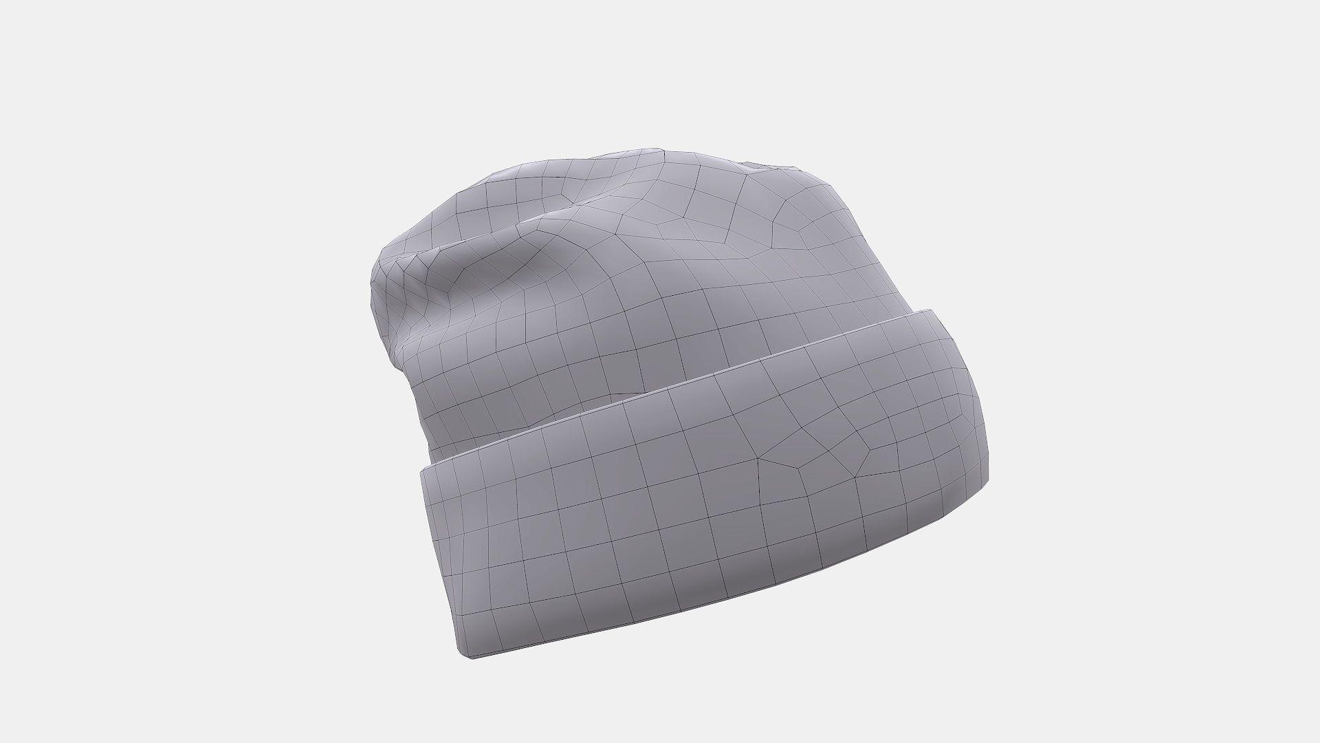 Beanie cap winter hat PBR game ready Low-poly 3D model_43