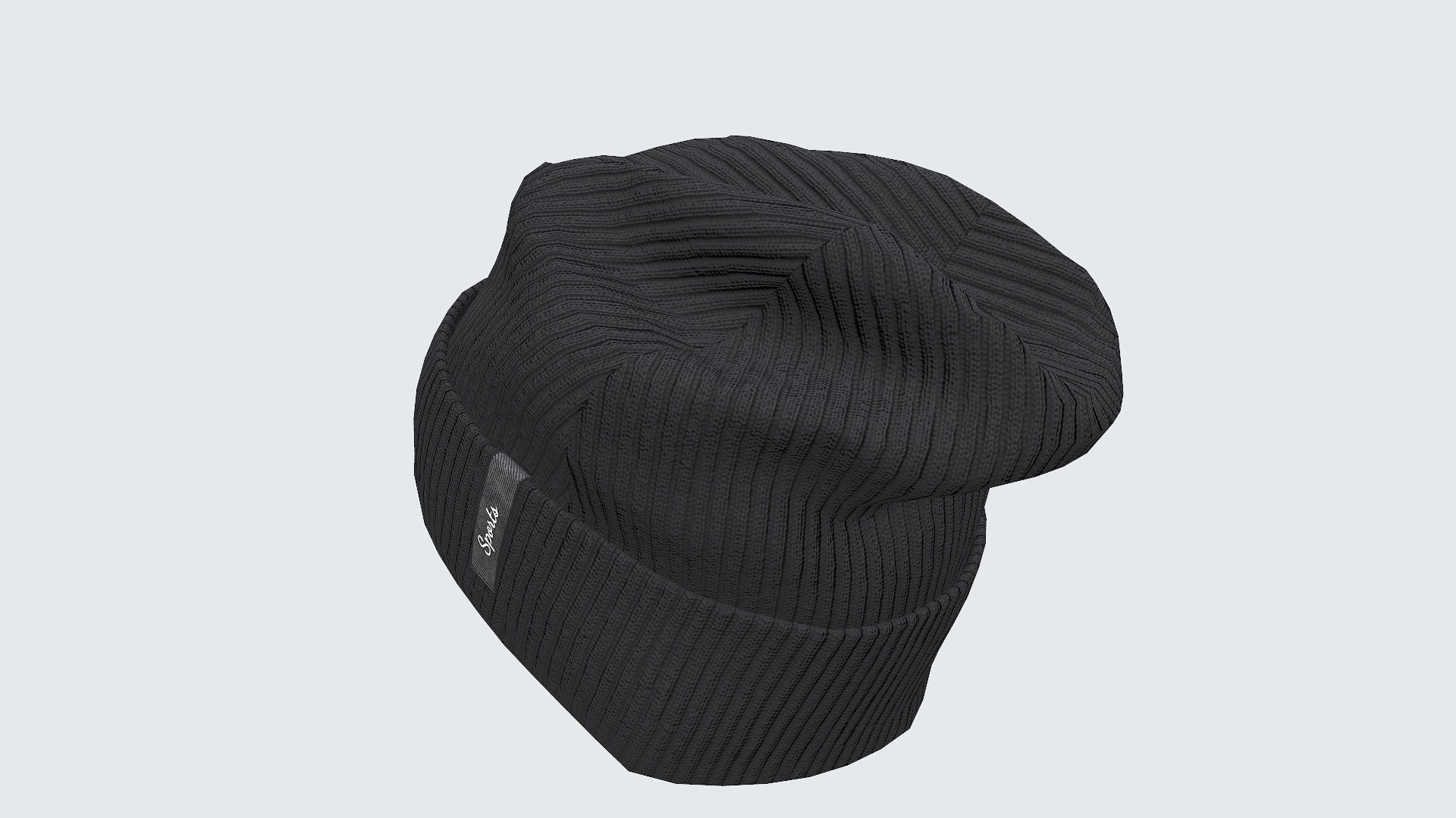 Beanie cap winter hat PBR game ready Low-poly 3D model_19