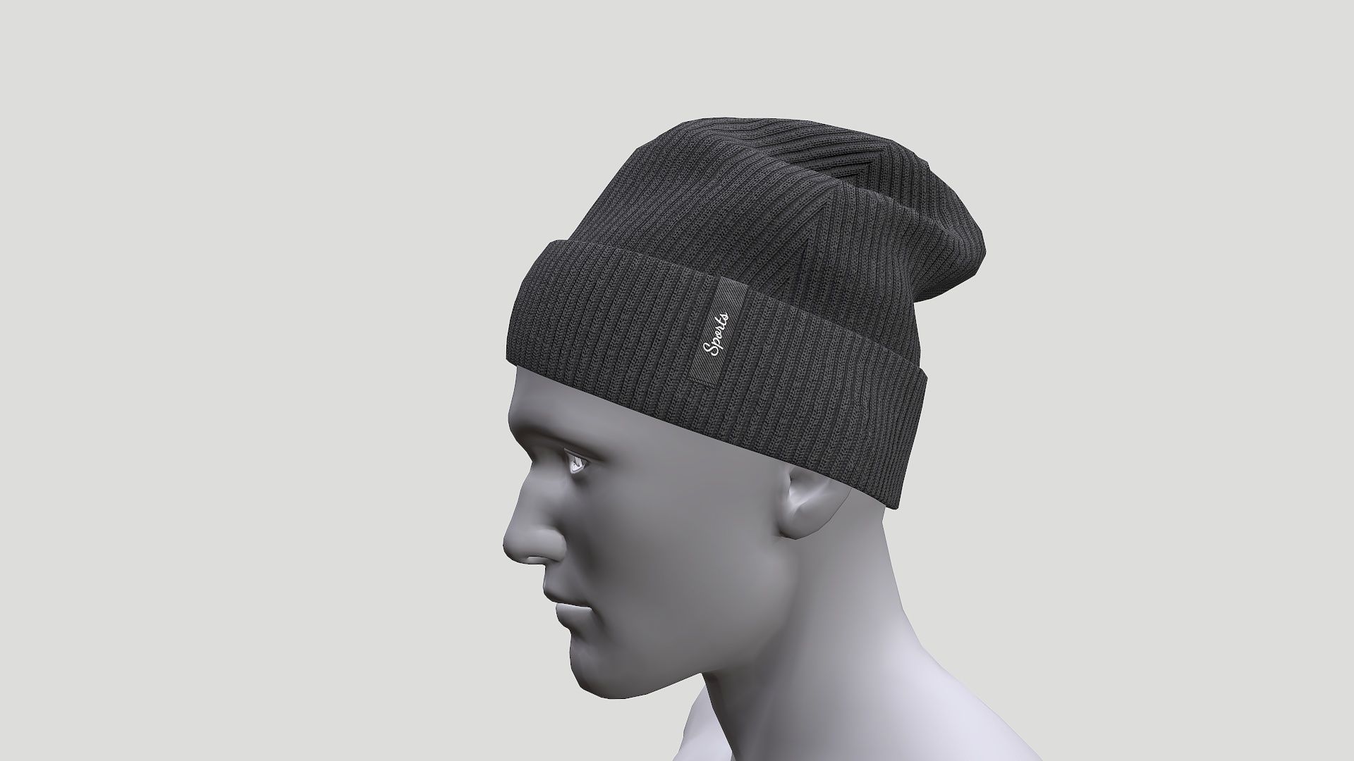 Beanie cap winter hat PBR game ready Low-poly 3D model_39