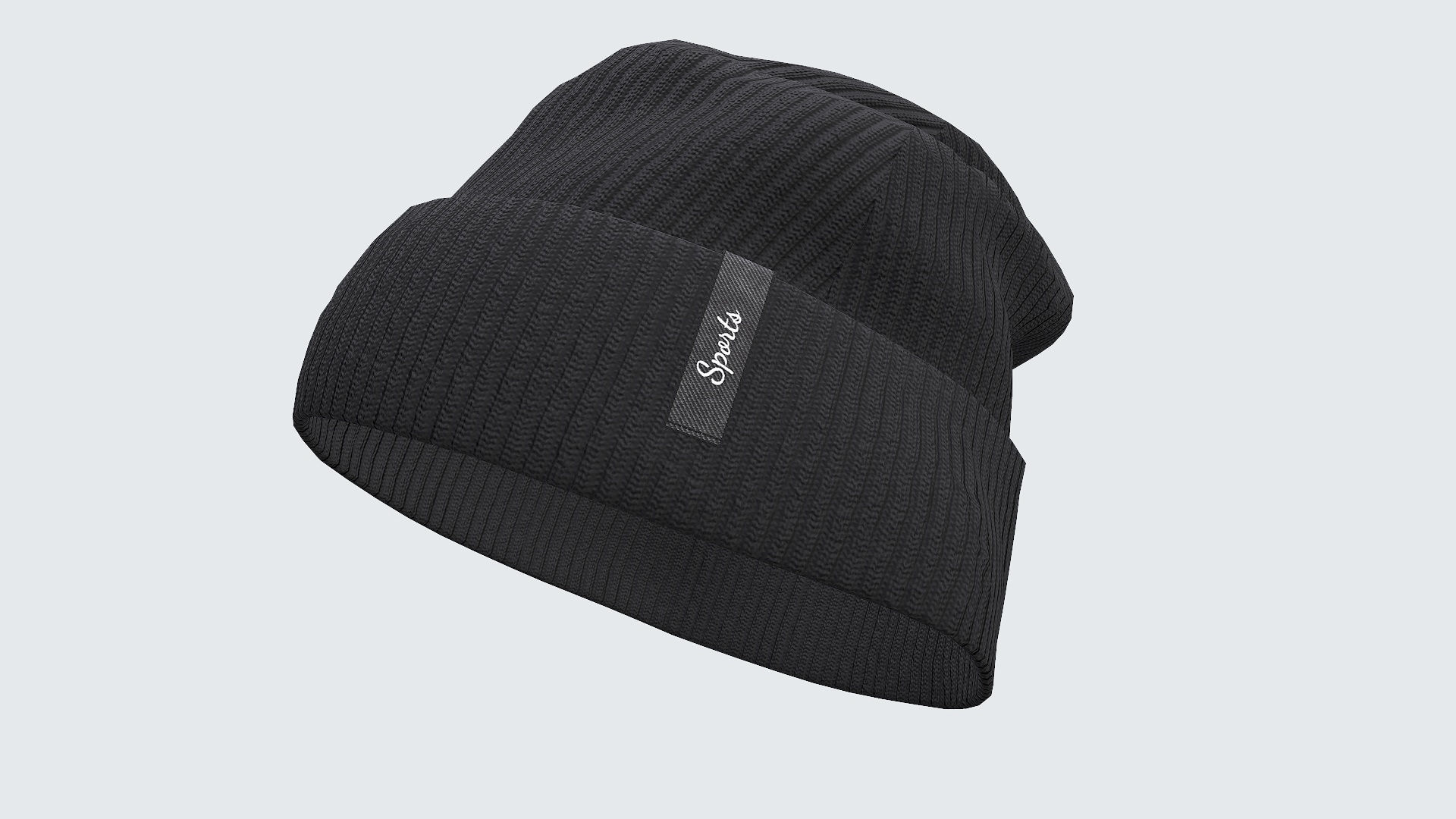 Beanie cap winter hat PBR game ready Low-poly 3D model_21