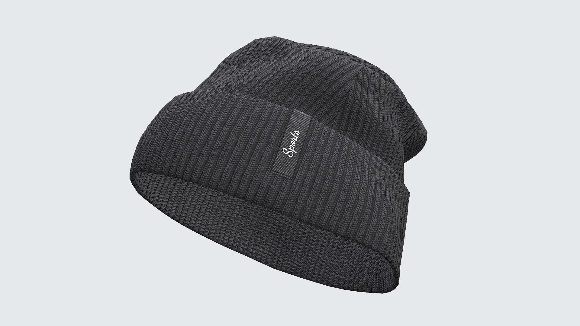 Beanie cap winter hat PBR game ready Low-poly 3D model_34