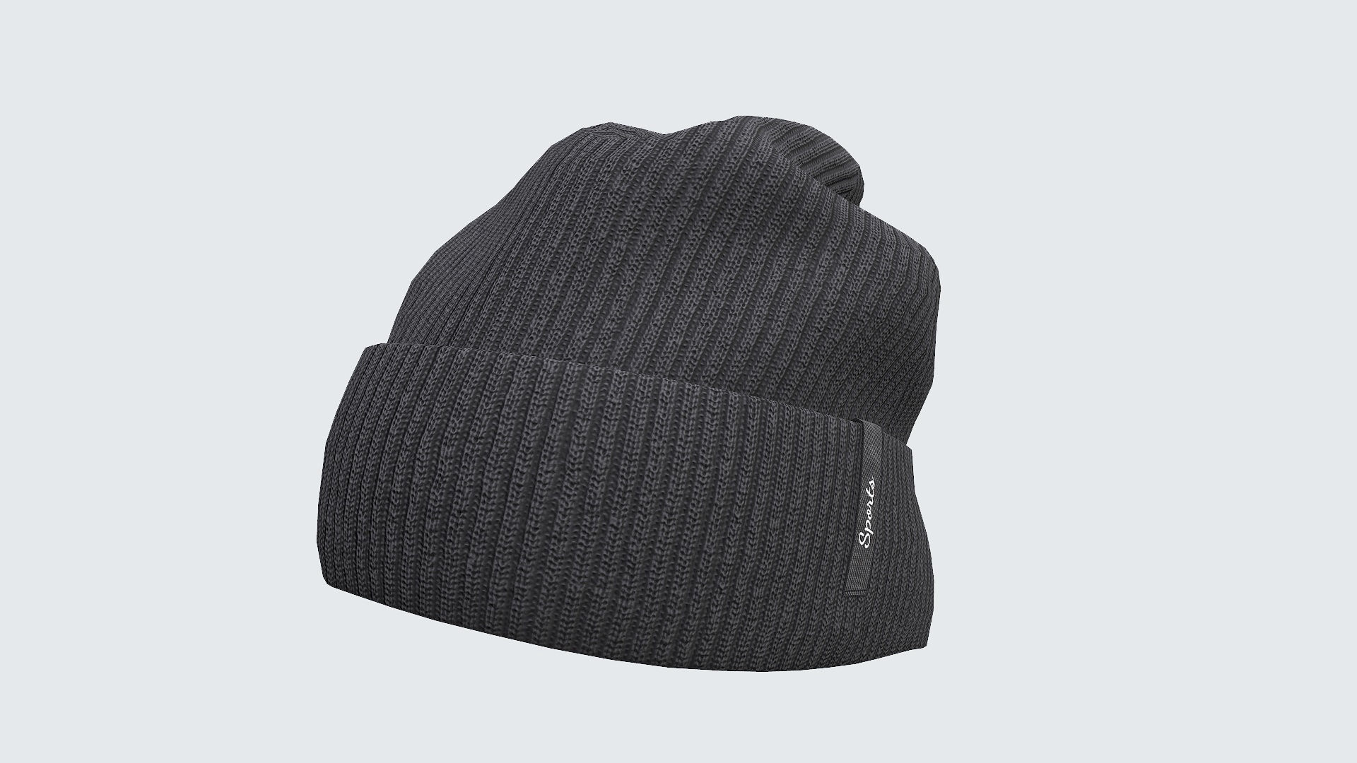 Beanie cap winter hat PBR game ready Low-poly 3D model_32