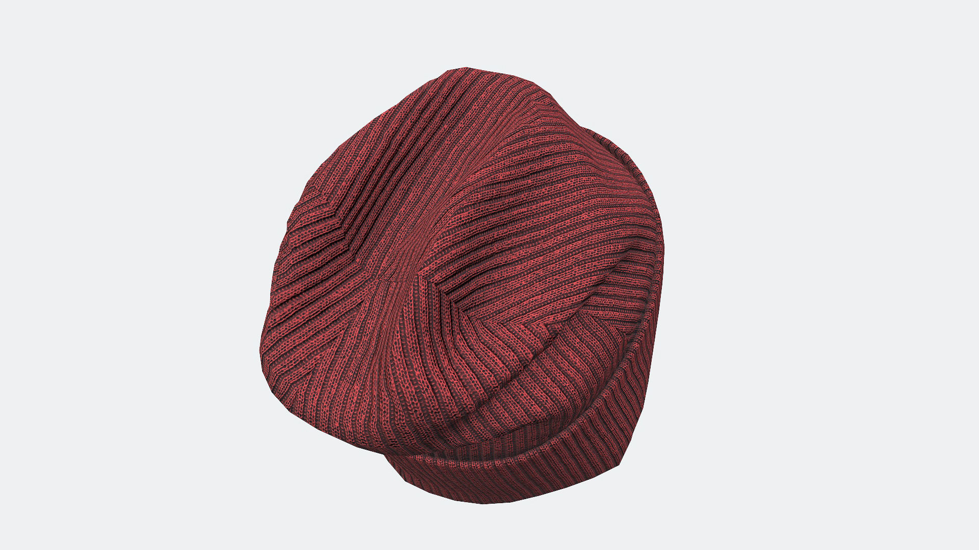 Beanie cap winter hat PBR game ready Low-poly 3D model_16