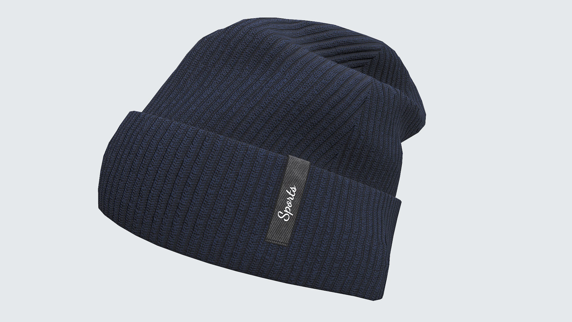 Beanie cap winter hat PBR game ready Low-poly 3D model_24