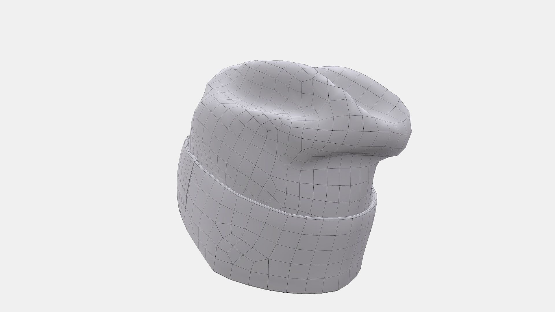 Beanie cap winter hat PBR game ready Low-poly 3D model_42