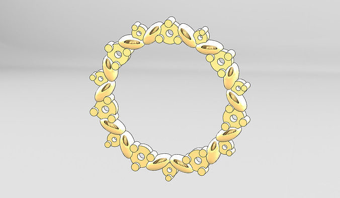 Bubble shaped pendant with diamond stones Free 3D print model