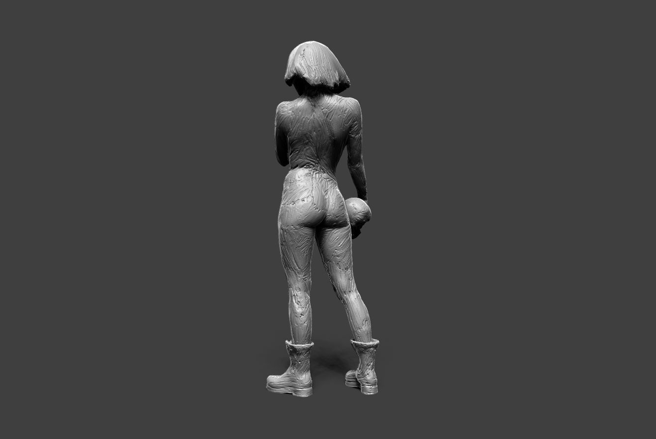 Clay Girl 11 3D print model_3