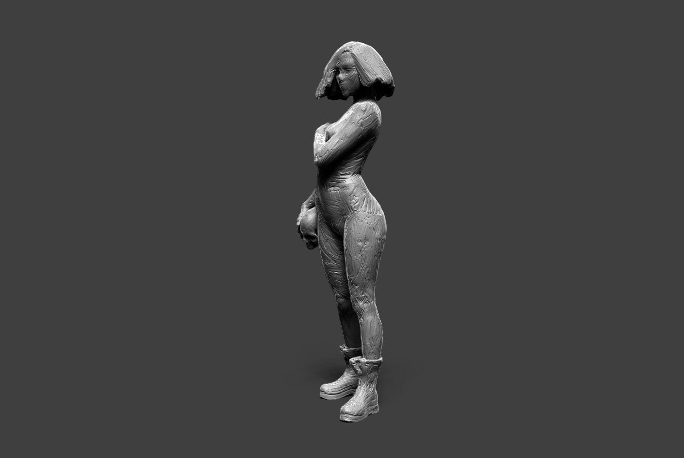 Clay Girl 11 3D print model_1