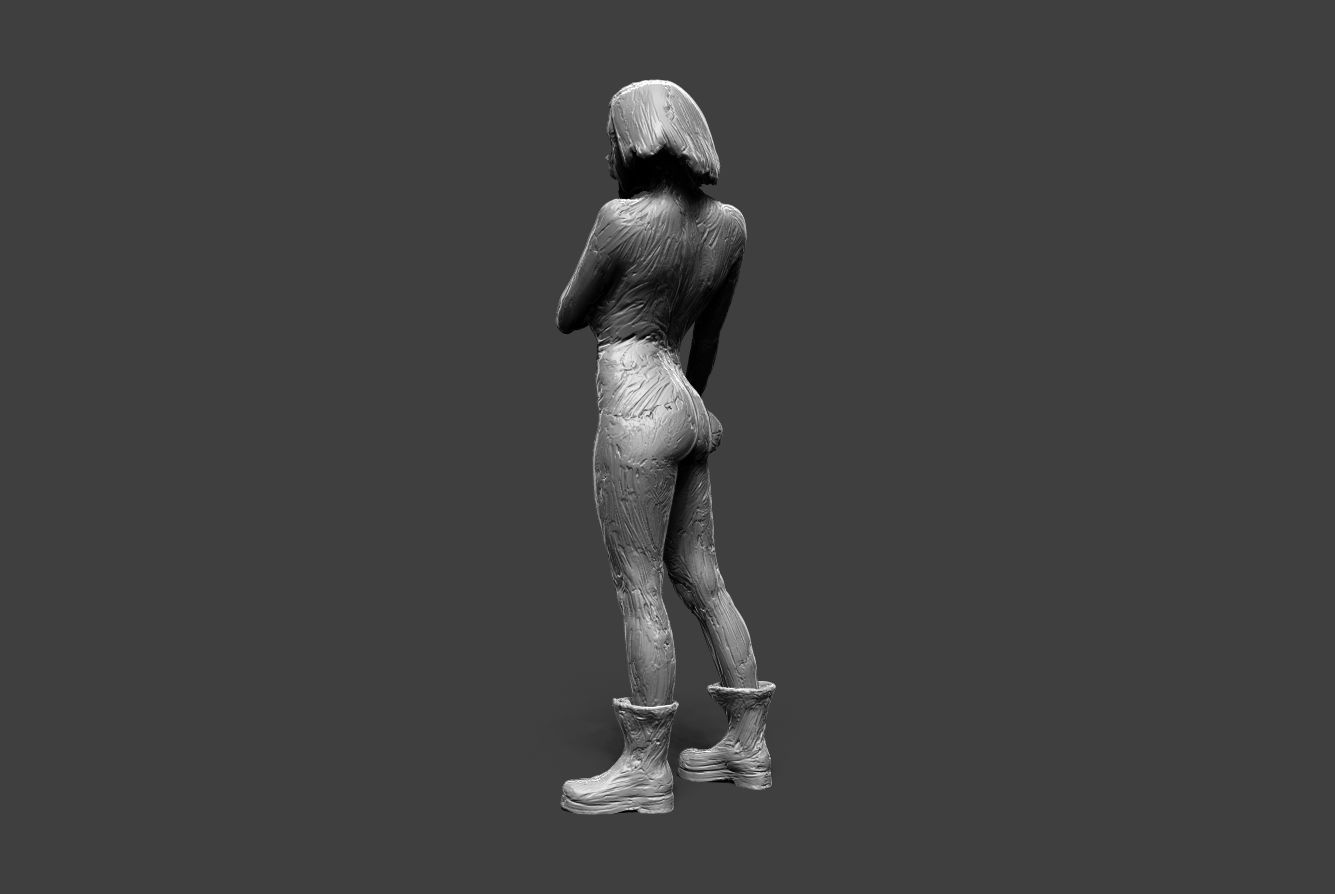 Clay Girl 11 3D print model_2