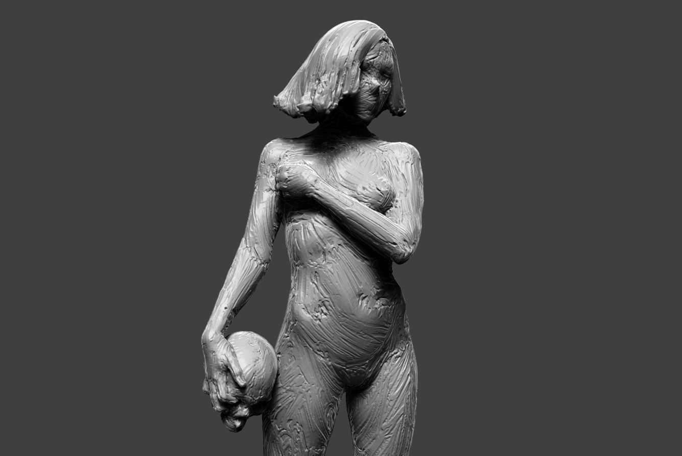 Clay Girl 11 3D print model_8