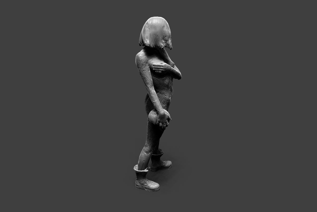 Clay Girl 11 3D print model_15