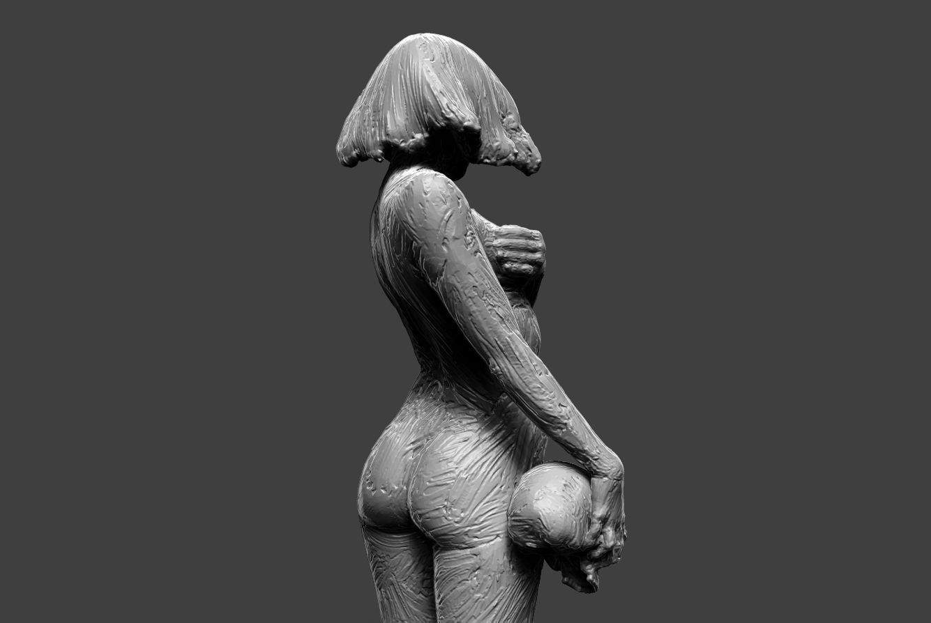 Clay Girl 11 3D print model_10