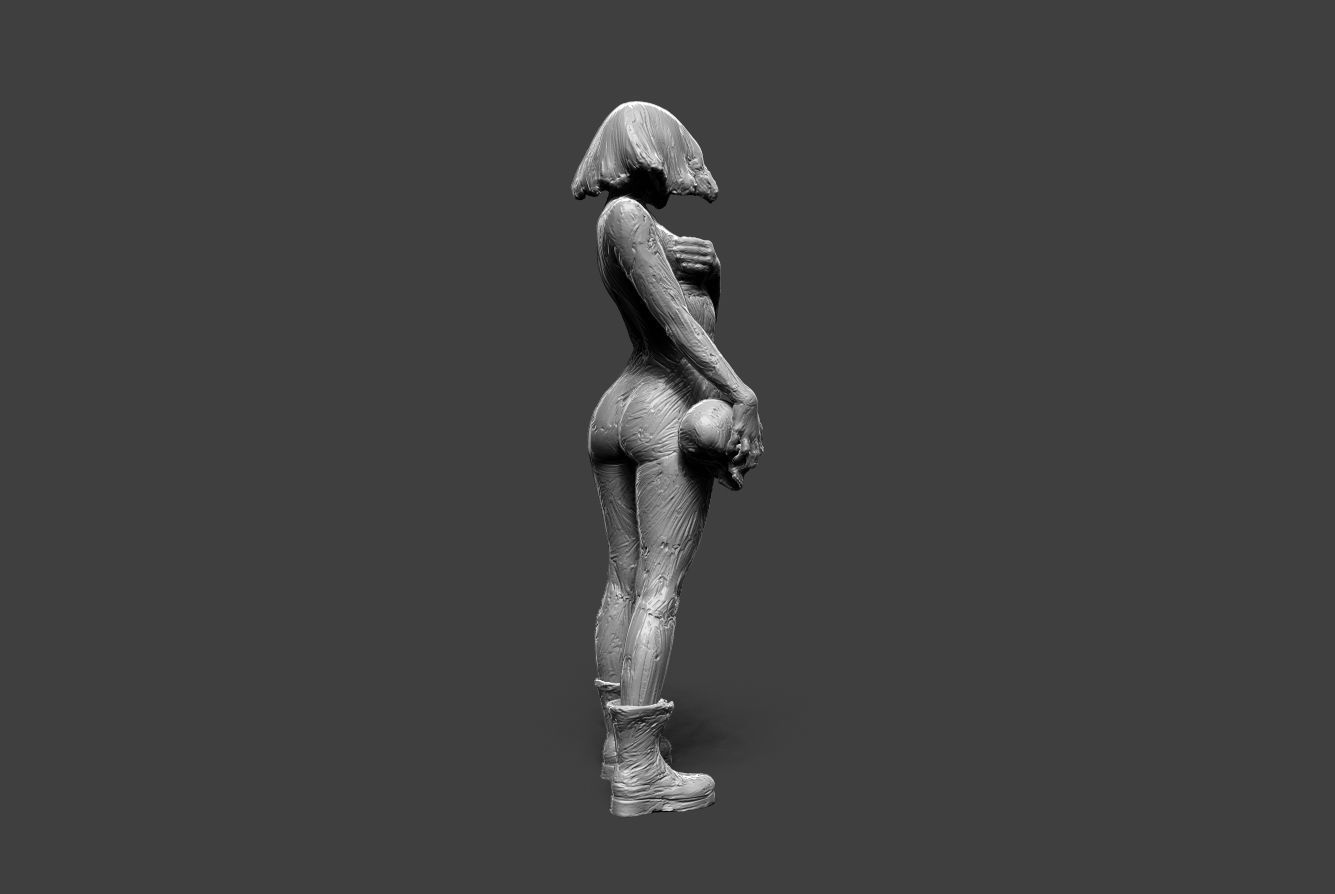 Clay Girl 11 3D print model_5