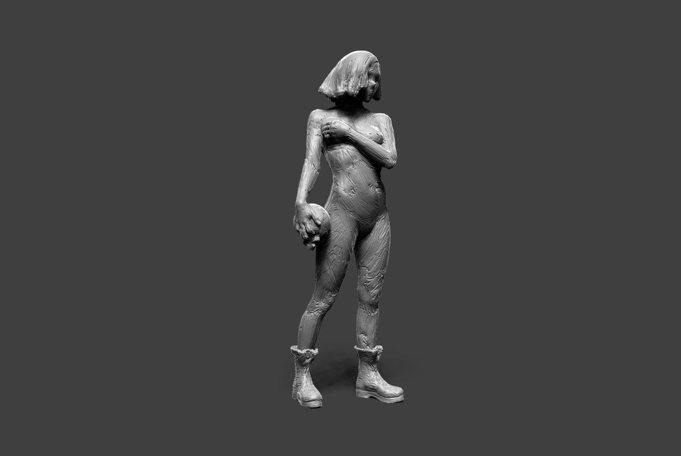 Clay Girl 11 3D print model_7