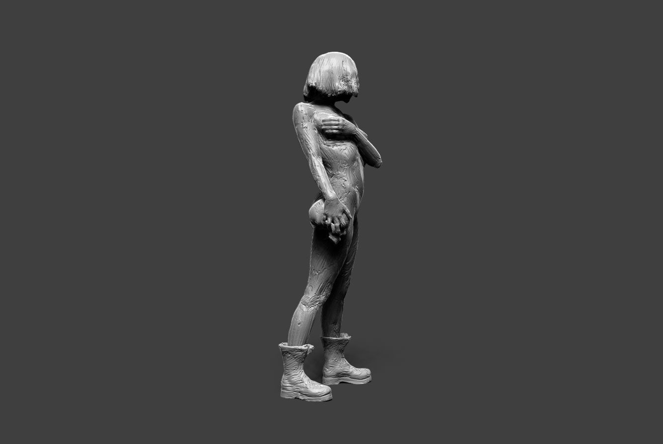 Clay Girl 11 3D print model_6