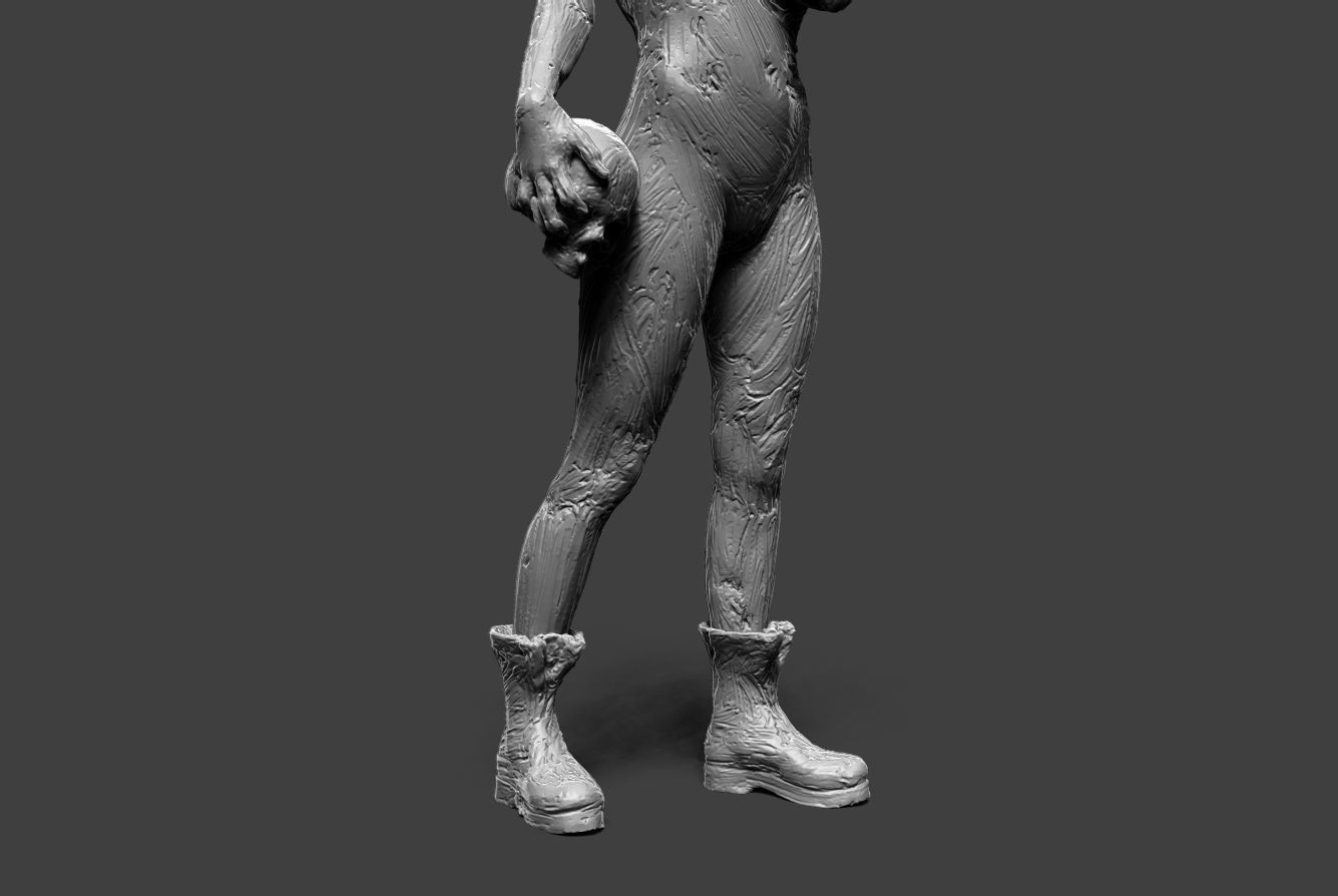 Clay Girl 11 3D print model_13