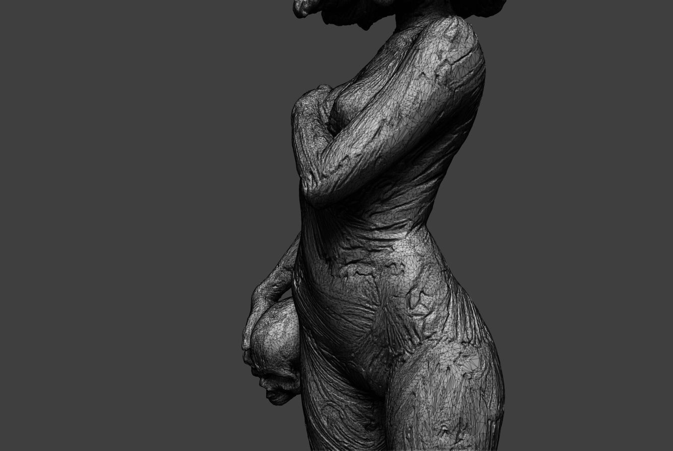 Clay Girl 11 3D print model_17