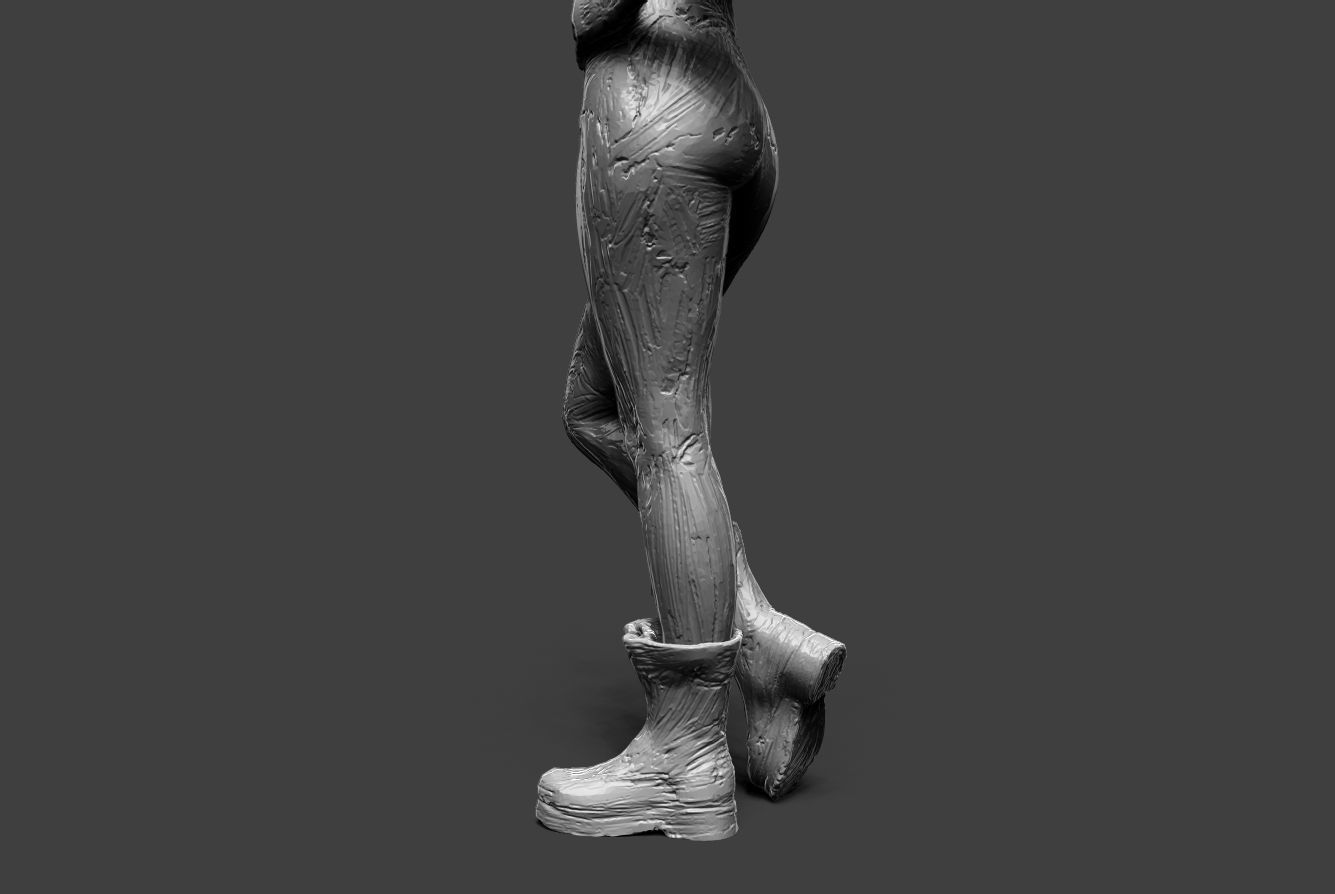 Clay Girl 12 3D print model_15