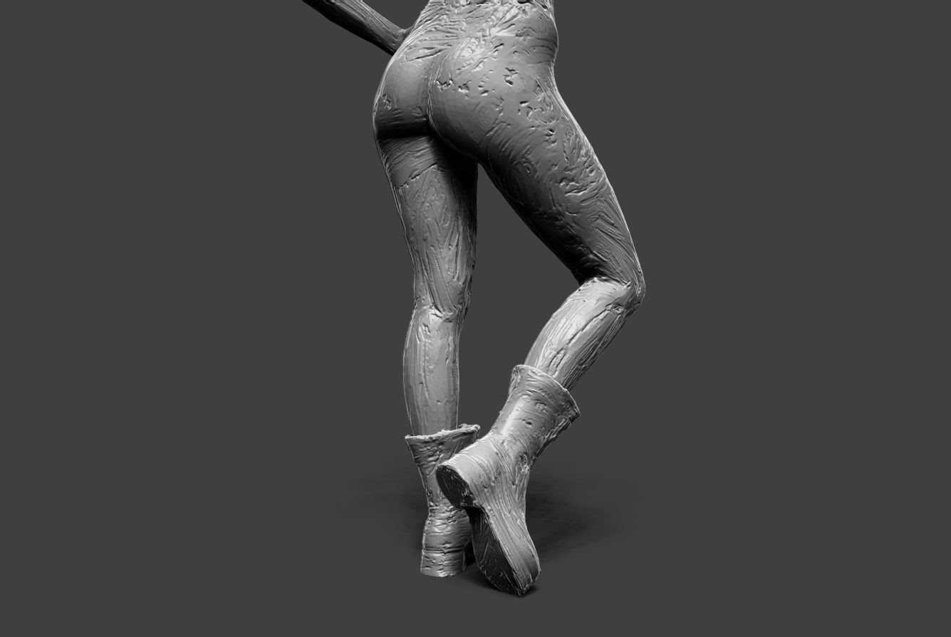 Clay Girl 12 3D print model_16