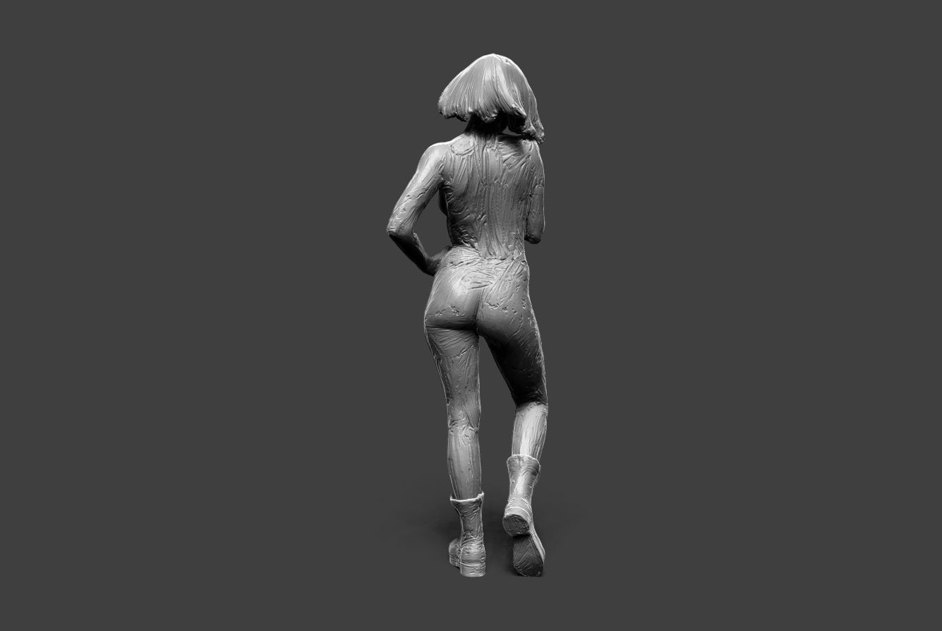 Clay Girl 12 3D print model_2