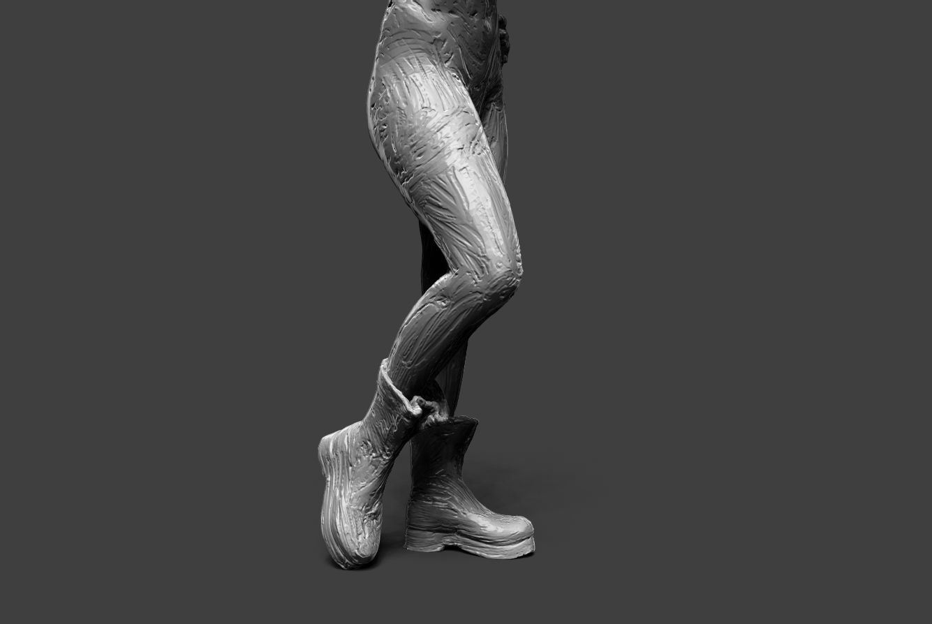 Clay Girl 12 3D print model_17